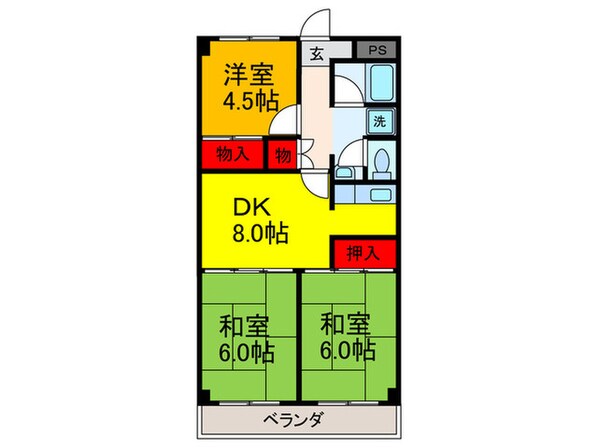 第２東大阪村橋マンションの物件間取画像